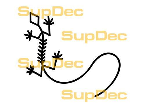 Gecko Eidechse Vinyl Kunst Wand Fenster Badezimmer Aufkleber Aufkleber #10
