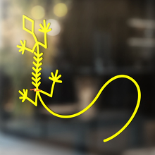 Gecko Eidechse Vinyl Kunst Wand Fenster Badezimmer Aufkleber Aufkleber #10
_3
