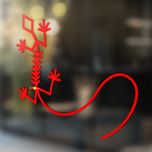Gecko Eidechse Vinyl Kunst Wand Fenster Badezimmer Aufkleber Aufkleber #10
_4