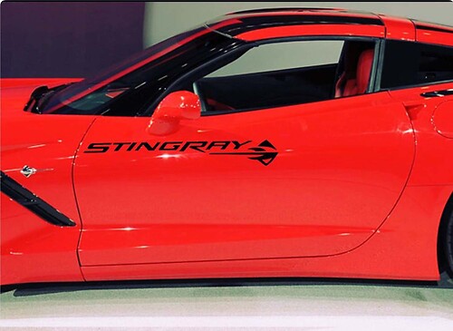 Stingray Schriftzug Seiten-Tür Vinyl-Aufkleber für Chevrolet Corvette