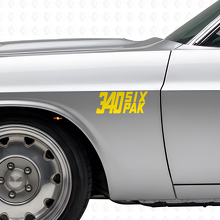 340 Six Pak Seiten-Vinyl-Aufkleberset für Dodge Viper Charger Ram Challenger_5
