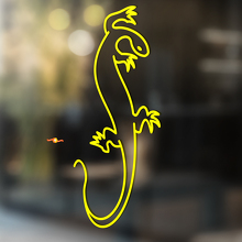 Gecko Eidechse Vinyl Kunst Wand Fenster Badezimmer Aufkleber Abziehbild #11
_3