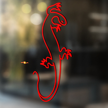Gecko Eidechse Vinyl Kunst Wand Fenster Badezimmer Aufkleber Abziehbild #11
_4