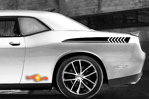 2x Seitenaufkleber Decal Kit passend für Dodge Challenger
