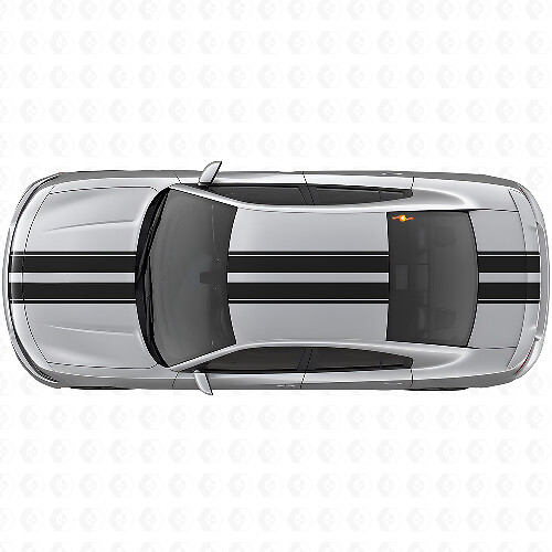Duales Racing Oberkörper-Streifen Vinyl-Aufkleber-Set für Dodge Charger