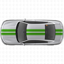 Duales Racing Oberkörper-Streifen Vinyl-Aufkleber-Set für Dodge Charger_3