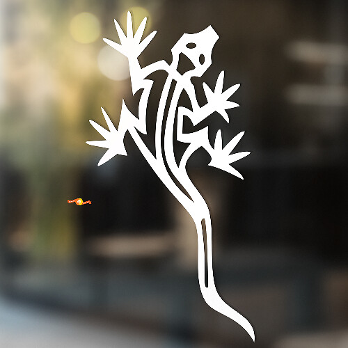 Gecko Eidechse Vinyl Kunst Wand Fenster Badezimmer Aufkleber Aufkleber #12
_1