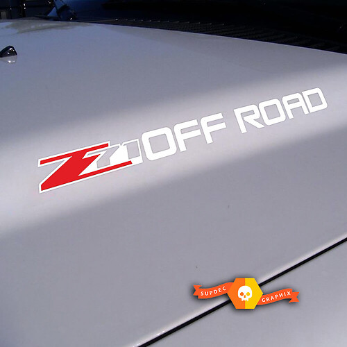 Z71 Off Road Motorhauben-Vinylaufkleber für Chevrolet Silverado