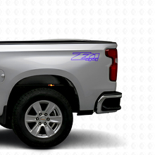 Z71 4x4 Truck-Bett Vinyl Aufkleber Set für Chevrolet Silverado GMC Sierra_2