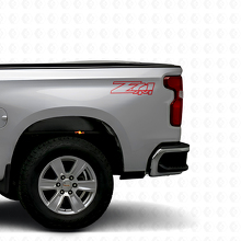 Z71 4x4 Truck-Bett Vinyl Aufkleber Set für Chevrolet Silverado GMC Sierra_4