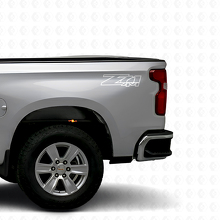 Z71 4x4 Truck-Bett Vinyl Aufkleber Set für Chevrolet Silverado GMC Sierra_5