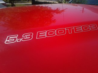 5.3L ECOTEC3 Motorhaubenaufkleber - Chevrolet