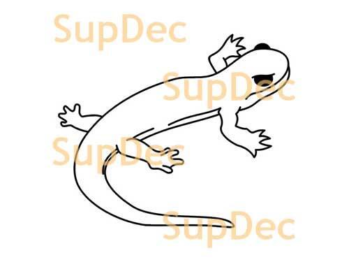 Gecko Eidechse Vinyl Kunst Wand Fenster Badezimmer Aufkleber Aufkleber #13
