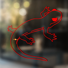 Gecko Eidechse Vinyl Kunst Wand Fenster Badezimmer Aufkleber Aufkleber #13
_4