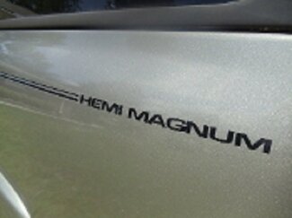 Dodge HEMI MAGNUM Pin Stripe Insert Decals + Farbe Ihrer Wahl