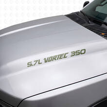 5.7L Vortec 350 Hauben-Vinylaufkleberset für Chevy 1988-99 C/K Trucks_3