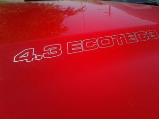 4.3L ECOTEC3 Motorhaubenaufkleber - Chevrolet