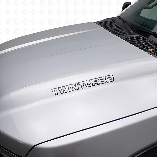 Doppel-Turbolader Vinyl Motorhauben-Aufkleber für Chevy Truck