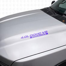 4.0L DOHC V6 Endurance Motorhauben Vinyl Aufkleber Set für Nissan Xterra Titan_2