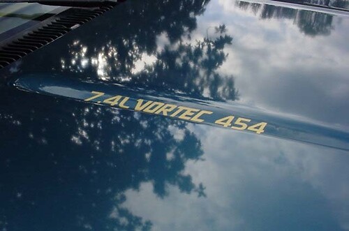 7,4 l VORTEC 454 Motorhaubenaufkleber, Farbe Ihrer Wahl

