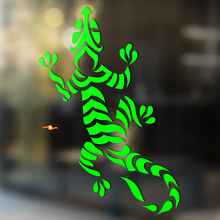 Streifen Gecko Tribal Stil Universeller Vinylaufkleber Sticker_2