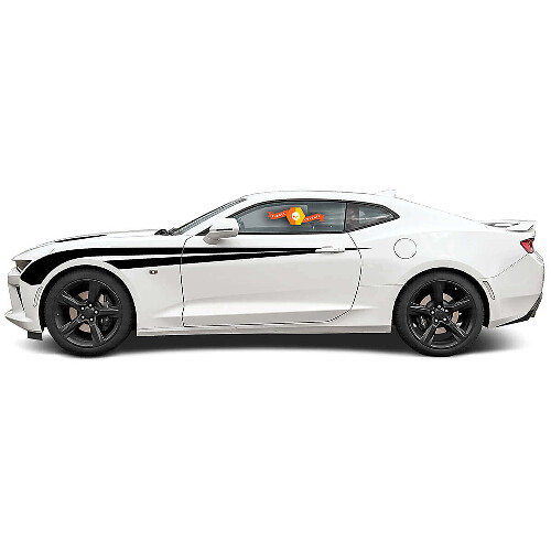 Duale Rennstreifen Seitenkotflügel Vinyl-Dekoraufkleber für Chevrolet Camaro 2016-2018