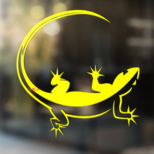 Gecko Eidechsen Kunst Wal Motorhauben Seiten Universal Seitenfenster Vinyl Aufkleber Sticker_3