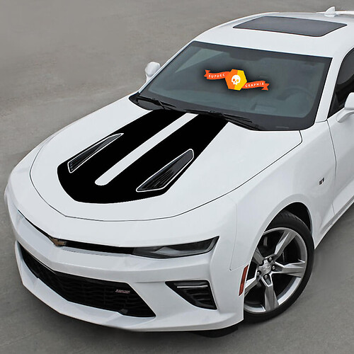U-förmiger Streifen Motorhauben-Vinyl-Aufkleber für Chevrolet Camaro 2016-2018