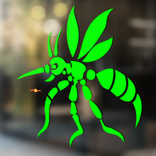 Gnat Mosquito Vinyl Art Wall Window Bathroom Sticker Decal #3Möbel & Wohnen, Dekoration, Wandtattoos & Wandbilder!
_2