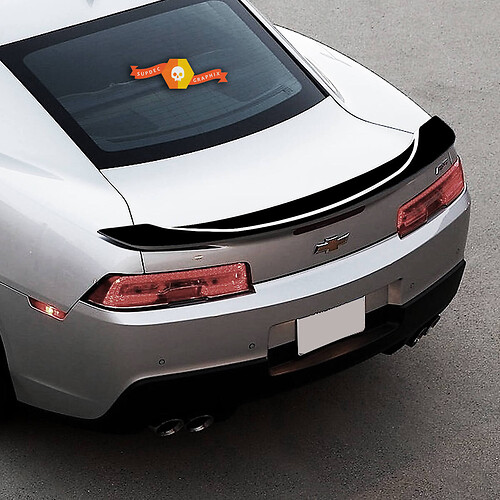 Racing Style Streifen Heckspoiler Vinylaufkleber Sticker für Chevrolet Camaro SS 2016-2018