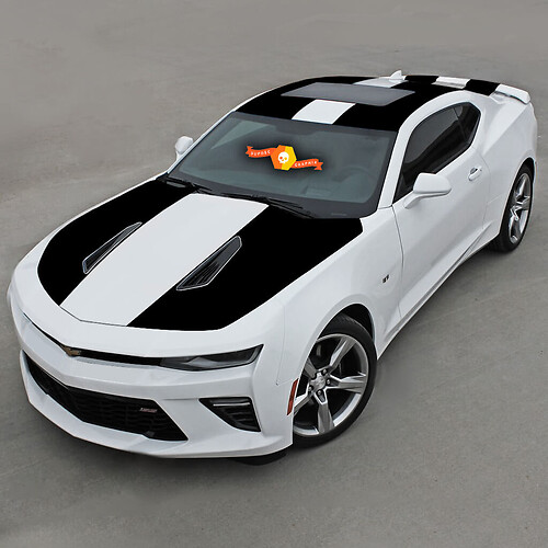 Chevrolet Camaro 2016–2018 – SS – Over-The-Top-Vinylstreifen
