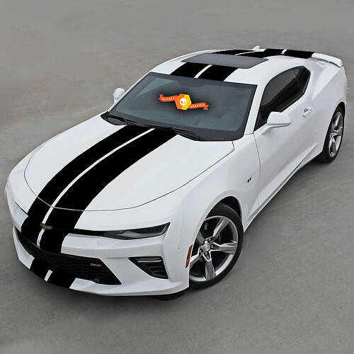 Chevrolet Camaro 2010–2020 Over-the-Top gerade Doppelstreifen
