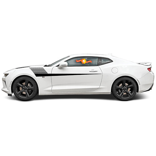 Strobe-Streifen Seiten Vinyl-Aufkleber für Chevrolet Camaro 2010-2020