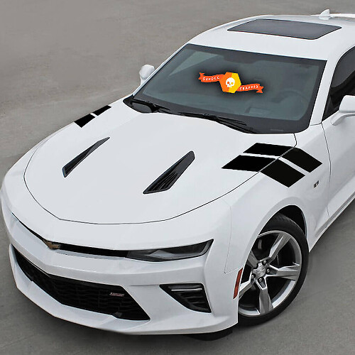 Doppelte Streifen Motorhaube Kotflügel Vinyl Aufkleber Sticker für Chevrolet Camaro 2010-2020