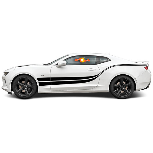 Chevrolet Camaro 2010-2020 Doppelwellen-Seitenakzentstreifen
