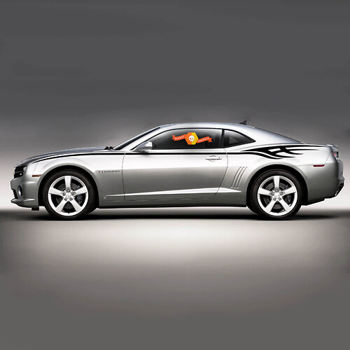 Chevrolet Camaro 2010-2015 Tribal Flame Seitenstreifen
