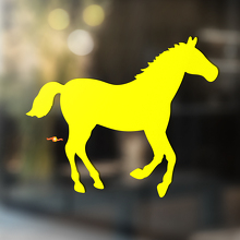 Pferd Vinyl Kunst Wand Fenster Badezimmer Aufkleber Aufkleber #5
_3