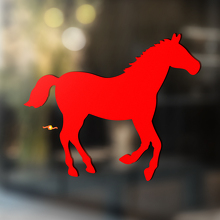 Pferd Vinyl Kunst Wand Fenster Badezimmer Aufkleber Aufkleber #5
_4