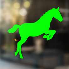 Pferd Vinyl Kunst Wand Fenster Badezimmer Aufkleber Aufkleber #6
_2