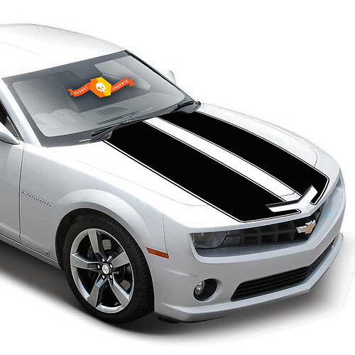 Doppelkontur-Streifen Motorhauben Vinyl-Aufkleber für Chevrolet Camaro 2010-2015