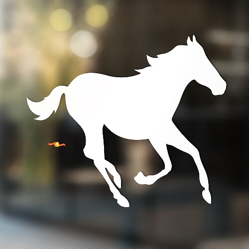 Pferd Vinyl Kunst Wand Fenster Badezimmer Aufkleber Aufkleber #7
