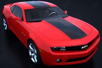 Over The Top Solid Center Stripe Kit — Vinylaufkleber (Motorhaube, Dach, Kofferraum) für Chevrolet Camaro 2010-2015