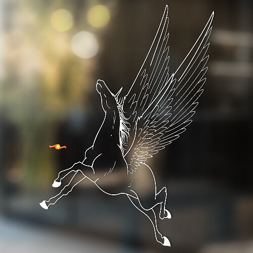 Pferd Vinyl Kunst Wand Fenster Badezimmer Aufkleber Aufkleber #8
_1