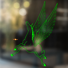 Pferd Vinyl Kunst Wand Fenster Badezimmer Aufkleber Aufkleber #8
_2