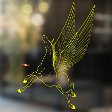 Pferd Vinyl Kunst Wand Fenster Badezimmer Aufkleber Aufkleber #8
_3