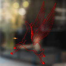Pferd Vinyl Kunst Wand Fenster Badezimmer Aufkleber Aufkleber #8
_4