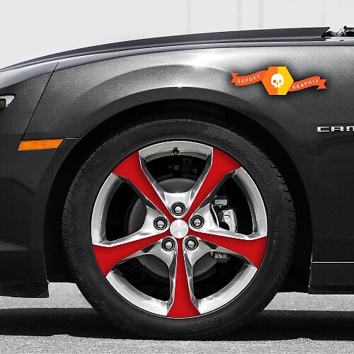 20-Zoll Felgen-Speichen Overlay Vinyl-Aufkleber für Chevrolet Camaro 2010-15