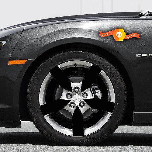 Radnaben-Einlage Overlay Vinyl Aufkleber Satz für Chevrolet Camaro 2010-2015