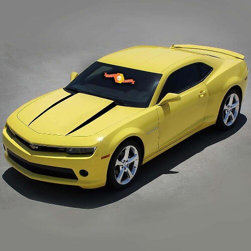 Spear Style Haubenstreifen Vinylaufkleber für Chevrolet Camaro 2010-2015