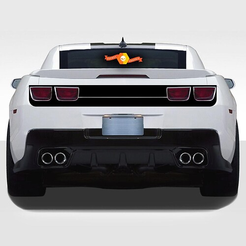 CHEVROLET CAMARO 2010- 2013 HECKSCHÜRZE BLACKOUT/HIGHLIGHT Vinyl STREIFEN